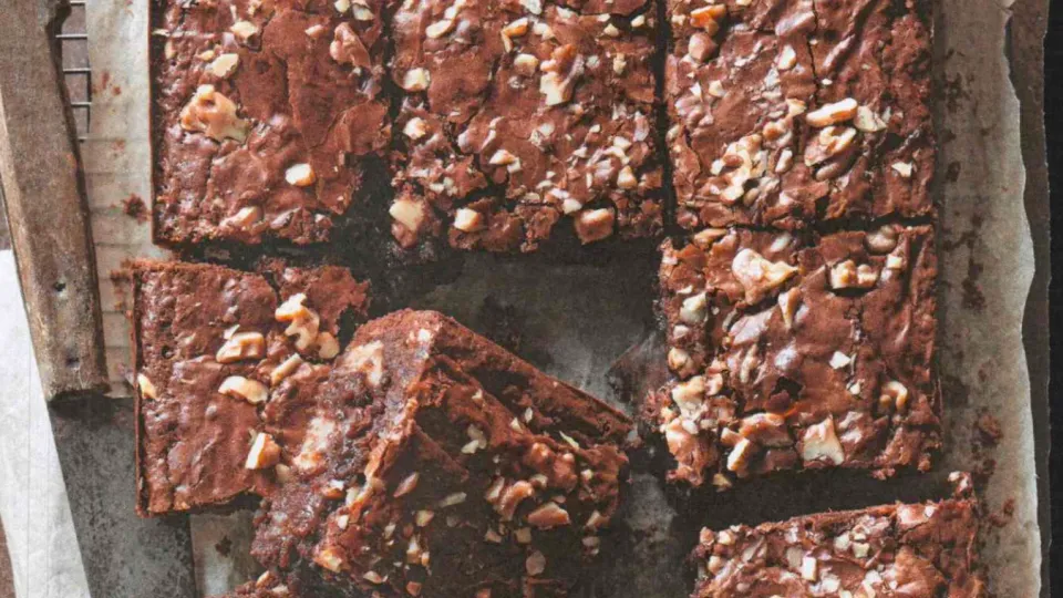 Marmorierte Walnuss-Brownies